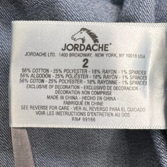 Jordache Modern Med Rise Light Wash Skinny, Stretch Denim Jeans Woman's Size 2 - Picture 13 of 15